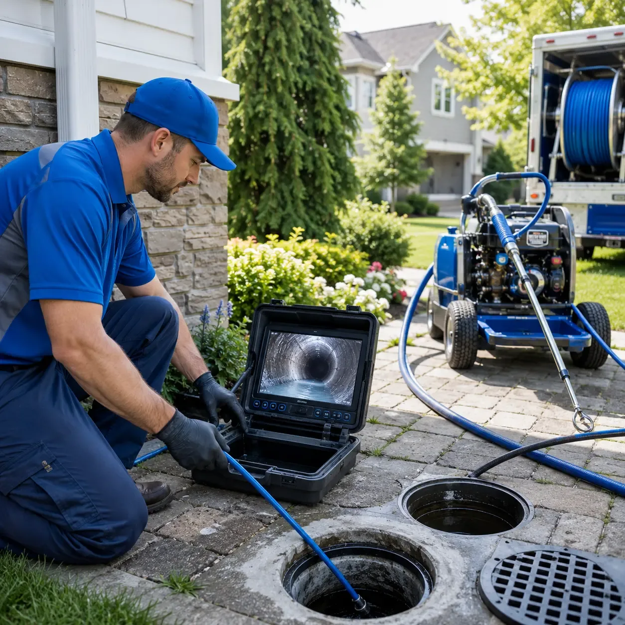 Outdoor drain cleaning professionals serving Niagara University, NY